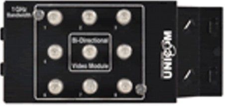 Unicom UHB1-M8FO-1 UniHome 8+1 Port Outbound Video Module (Passive), Broadcasts outbound video signals to up to 8 different F-Type ports when interfaced with 8 + 1 Inbound Video Module and the 2 + 1 Video Combiner, May also be used as a standard video splitter for broadcasting a single signal source (UHB1M8FO1 UHB1M8FO-1 UHB1-M8FO1 UHB1 M8FO 1)
