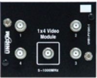 Unicom UHB1-PV1042-1 UniHome Plus 1x4 Port 2GHz MDU Video Module, 11db MSL, Accommodate up to 4 different modulated inbound video signals from devices such as VCRs, Digital Cable, DVDs, and CATV, Bi-directional feature also allows up to 4 outbound ports for video broadcast and distribution from one input, Supports signals of up 2GHz (UHB1PV10421 UHB1PV1042-1 UHB1-PV10421 UHB1 PV1042 1) 