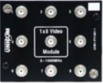 Unicom UHB1-PV1082-1 UniHome 1x8 Port 2GHz MDU Video Module, 16db MSL, Bi-directional feature also allows up to 8 outbound ports for video broadcast and distribution from one input (UHB1PV10821 UHB1PV1082-1 UHB1-PV10821 UHB1-PV1082 UHB1PV1082)