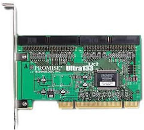 Promise Technology ULTRA133TX2 ROHS Ultra133 TX2 Dual Channel Ultra ATA Controller, PCI Host Interface, Up to 133MBps Data Transfer Rate, Up to 4 x Ultra ATA/133 - ATA-7 Drive Support, PC Platform Support (ULTRA133TX2 ROHS ULTRA133TX2ROHS ULTRA133TX2-ROHS)