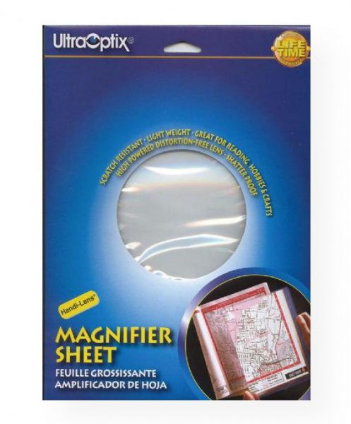 Ultraoptix HL-PH 2x Hard Magnifier Sheet; 8.5