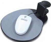Aidata UM003B Mouse Platform Under-Desk, Black, Ergonomic Design, Under Desk Swivel Mouse Pad, Sturdy metal-plastic clamps to work surface up to 40mm /1.57¢©, Brings mouse down to the chair arm-rest height provides computing comfort, Platform rotates 360¨¬ to keep mouse under the desk, Built-in mouse cable clip keeps mouse in place (UM-003B UM 003B UM003-B UM003) 
