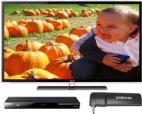 Samsung UN55D6000BDL Bundle 55" 1080p LED HDTV with Blu-Ray Disc Player and LinkStick, 1920 x 1080 pixels, 120Hz processing with Clear Motion Rate, 4 HDMI inputs, 3 USB inputs, component video, composite video, PC input, ethernet input, Digital optical audio and component audio outputs, Samsung SmartTV, AllShare with DLNA networking (UN55-D6000BDL UN55 D6000BDL UN55D6000-BDL UN55D6000 BDL) 