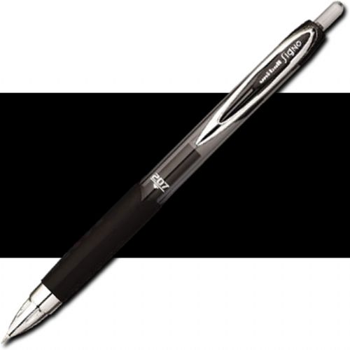 Uni-Ball 1754843 Signo 207, Colored Retractable Gel Pen Black; Textured grip provides superior writing comfort and control; Features uni-Super Ink to help prevent against check and document fraud; Acid-free; 0.7mm; Dimensions 5.75