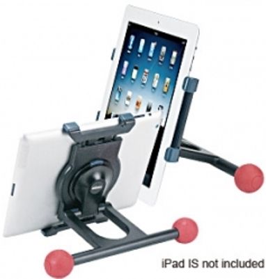 Aidata US-1005B Tablet Ergo Stand for iPad and most brands of 7 ~ 10 Tablets, Ergonomic design offers comfortable viewing and computing on the lap or desk-top, Viewing angle adjustments, Stand built with anti-slip rubber balls to keep your tablet in place, Easy to detach and assemble, Strong spring bracket adjusts from 15.7~19cm/6.18~7.50 (US1005B US 1005B US-1005)