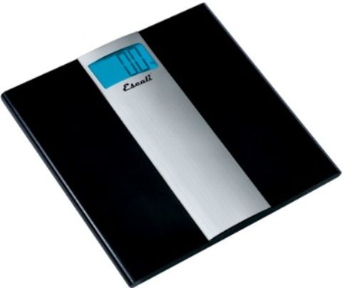 Escali US180B Ultra Slim Bathroom Scale, 400 Lb or 180 Kg Capacity, 0.2 Lbs or 0.1 Kg Accurately measures in , pounds, kilograms, stones - euro Measuring units, Instant-On Technology, Large easy to read backlight display, User friendly Hold feature, Ultra thin design, only  inch - 2 cm high, UPC 857817000903 (US180B US-180B US 180B)