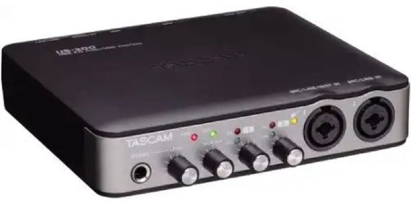 Tascam US-200 USB 2.0 Audio/MIDI Interface, 2-in / 4-out interface, 2 Mic Inputs, 2 (1/4