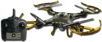 Quadrone USA-QDR-TBCAM US Army RC Scout American Army Quadcopter Drone with Camera and Remote Control; 2.4GHZ RC. 360 Degree Turns, flips and rolls; Corner Crash Gaurds and landing gear included; 300K Pixel camera, shoots photo and video; USB/SD catridged included; Control Distance 330 feet; Drone Battery 3.7 Regargeable 500mAh Li-PO Battery; UPC 754292163133 (QUADRONEUSAQDRTBCAM QUADRONE USAQDRTBCAM USA QDR TBCAM USA QDRTBCAM USAQDR TBCAM QUADRONE-USAQDRTBCAM USA-QDR-TBCAM USA-QDRTBCAM USAQDR-T 