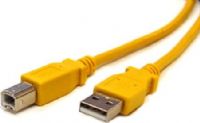 Bytecc USB2-10AB-Y USB 2.0 10 feet Printer Cable, Yellow, A Male to Type B Male, Hi-speed data transfer up to 480Mbps from PC or Mac to printer with absolute reliability, UPC 837281102389 (USB210ABY USB210AB-Y USB2-10ABY USB2-10AB USB2-AB USB2AB) 