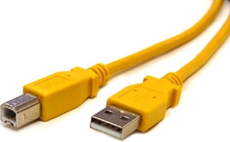 Bytecc USB2-6AB-Y USB 2.0 6 feet Printer Cable, Yellow, A Male to Type B Male, Hi-speed data transfer up to 480Mbps from PC or Mac to printer with absolute reliability, UPC 837281102402 (USB26ABY USB26AB-Y USB2-6ABY USB2-6AB USB2-AB USB2AB)