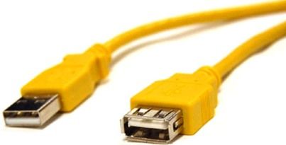 Bytecc USB2-6MF-Y USB 2.0 6 feet Extension Cable, Yellow, A Male to Type B Male, Hi-speed data transfer up to 480Mbps from PC or Mac to printer with absolute reliability, UPC 837281102419 (USB26MFY USB26MF-Y USB2-6MFY USB2-6MF USB2-MF)