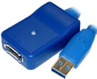 Bytecc USB3-ESATA SuperSpeed USB 3.0 to eSATA 3Gbs Adaptor, USB 3.0 to eSATA 2" length in between plugs (USB3SATA USB3 ESATA) 