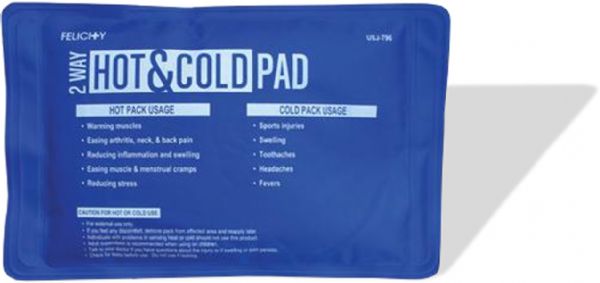 Ja Clean USJ-796 Two Way Hot And Cold Pad; Microwaveable; Refrigerator safe; Superior temperature retention; Smooth surface, conforms to body shape; Remains soft, even when frozen; Natural temporary pain relief; Nontoxic, portable, and reusable; Dimensions 6