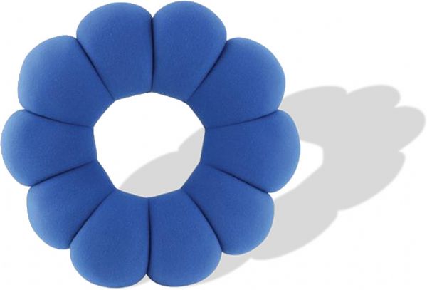 Ja Clean USJ-840NVY Donut Pillow, Blue Navy Color; Provides incredible comfort; Great for travel, the office, or home; Seat cushion; Lumbar support; Pillow; Neck rest; Back rest; Floor pillow; Head support; Dimensions 8