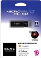 Sony USM16GP/B MicroVault 16GB USB Flash Drive, Black, Click style design with bright and visible LED indicator, Downloadable EasyLock data security software provides password protection of important documents or photos, Intelligent rcovery process, USB2.0 compatible, UPC 027242830523 (USM16GPB USM16GP USM-16GP/B US-M16GP/B) 