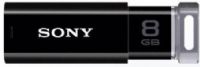Sony USM8GP/B MicroVault 16GB USB Flash Drive, Black, Click style design with bright and visible LED indicator, Downloadable EasyLock data security software provides password protection of important documents or photos, Intelligent rcovery process, USB2.0 compatible, UPC 027242737143 (USM8GPB USM8GP USM-8GP/B US-M8GP/B) 