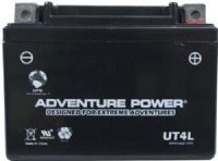 UPG Universal Power Group UT4L Adventure Power Lead Acid Sealed AGM Battery, 12 Volts, 3 Ah Nominal Capacity (10H-R), 0.90A Recommended Maximum Charging Current Limit, 14.8VDC/Unit Average al 25ºC Equalization and Cycle Service, E Terminal, Specially designed as a high-performance battery used for motorcycles, UPC 806593420085 (UT-4L UT 4L UT4-L UT4) 