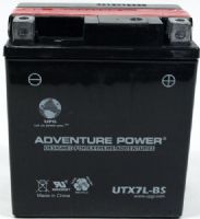 UPG Universal Power Group UTX7L-BS Adventure Power Lead Acid Dry Charge AGM Battery, 12 Volts, 6 Ah Nominal Capacity (10H-R), 1.8A Recommended Maximum Charging Current Limit, 14.8VDC/Unit Average al 25ºC Equalization and Cycle Service, K Terminal, Specially designed as a high-performance battery used for motorcycles, UPC 806593430060 (UTX7LBS UTX7L BS UTX-7L-BS) 