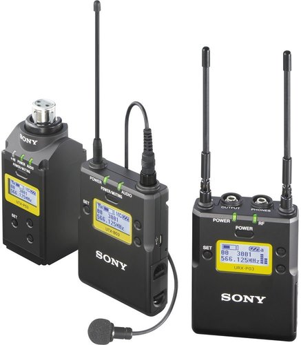 Sony UWPD16/42 Lav Mic, Bodypack TX, Plug-on TX and Portable RX Wireless System; 638 MHz - 698 MHz (UHF-TV channels 42 - 51) Frequency Range; 60 MHz Occupied RF Bandwidth; PLL Synthesized System; Space Diversity Reception System; Tone Squelch Circuitry; Simultaneous Multi-Channel Operation; For use with UWP-D, UWP and WL-800 Series wireless products operating on the same frequencies; UPC 027242874077 (UWPD1642 UWPD1-642 UW-PD1642)