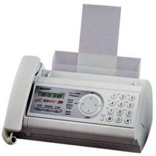 Sharp UX-P200 Plain Paper Fax, 448KB Memory Feeder Stores approximately 24 pages of incoming and outgoing documents, 50 Sheet Paper Tray Adjusts to fit 5 sheets of letter or 30 sheets of legal paper, EZ Navigation Button Quickly and easily access all fax and phone functions (UXP200 UX P200 UX-P20)