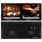 Marshall Electronics V-R102DP-2C Marshall 2 x 10.4in. Rackmount LCD Panel, Resolution (Pixels): 800 Wide x 600 High, Dot Pitch: .264mm square pixel, Contrast Ratio: 500: 1, System: NTSC/PAL auto rec, Inputs per panel (total): 2 (4) Composite per screen (RS-170A), Dimensions: 19.24" w x 8.67" h x 1.5" d, Approx Weight: 7.2 lbs, Power Consumption: App. 50Watt (5Amp 12 VDC Class 2 power supply included) (VR102DP2C V-R102DP-2C V-R102DP-2C) 