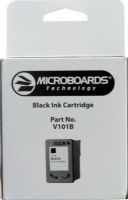 Microboards V101B Print cartridge, Print cartridge Consumable Type, Ink-jet Printing Technology, Black Color, Approximately 1000 Prints at 10% Coverage Duty Cycle, For use with Microboards CX-1 Disc Publisher and PF-3 Print Factory, New Genuine Original OEM Konica Microboards (V101B V-101B V 101B V101 B V101-B)  