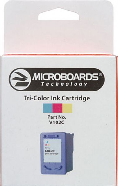 Microboards V102C Print cartridge, Print cartridge Consumable Type, Ink-jet Printing Technology, Black Color, Approximately 225 Prints at 100% Coverage Duty Cycle, For use with Microboards CX-1 Disc Publisher and PF-3 Print Factory, New Genuine Original OEM Konica Microboards (V 102C V-102C V102-C V102 C V102C)