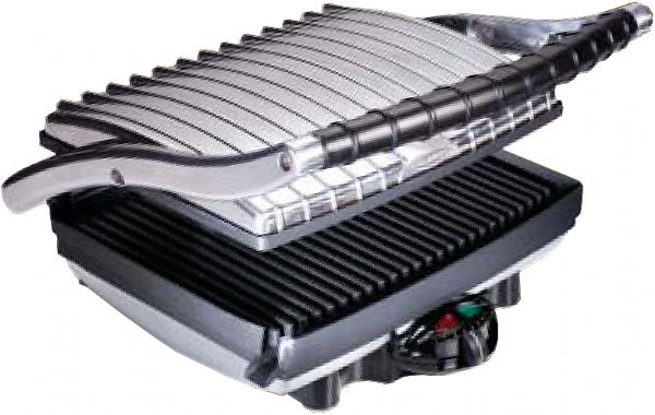 VillaWare V2160 UNO Pro-Press Contact and Panini Grill, Grill meat, chicken and thick sandwiches, Fats drain into external cup (V 2160 V-2160 V001-21610-001)