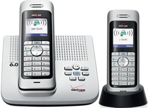 Verizon V300AM-2 Ultra-modern Cordless phone, 1.9 GHz Frequency Band, 5 Max Handsets Supported, Phonebook transfer Multi-Handset Configuration, 164 ft Max Handset Operating Distance, 980 ft Max Handset Operating Distance (Outdoor), Keypad Dialer Type, Handset Dialer Location, Pulse, tone Dialing Modes, Flash button, mute button Function Buttons, 10 names & numbers Caller ID Memory, Digital Answering System Type, 35 min Recording Capacity (V300AM-2 V300AM 2 V300AM2)