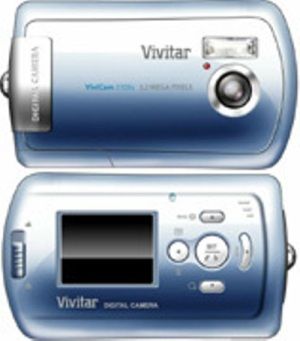 Vivitar V3105S model Vivicam 3105s Digital Camera 3MP, 2048x1536, 1600x1200, 640x480 Image Resolution, 10 Second Delay Self Timer, 3.2 Mega Pixels CMOS Sensor, 8.5mm Focal Length, 16MB SDRAM Memory, JPEG for still image, AVI for movie File Format (V 3105S V-3105S)