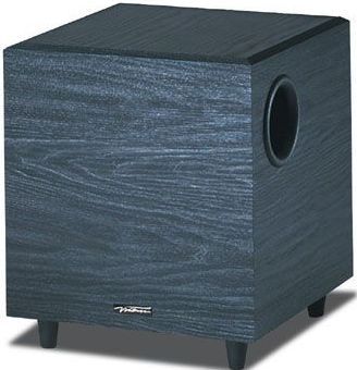 BIC America V-80 Powered Subwoofer -8 inches,100 Watt, Black, High current PDC amplifier delivering 150W RMS, 325W peak, Down-firing, long-throw 8