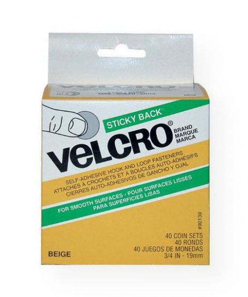 Velcro V90139 Sticky Back Coins; .75