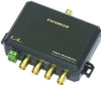 Seco-Larm VA-1104B-WQ ENFORCER Video Distributor; Distributes 1 video input to 4 video outputs; Compatible with both color and B/W signals; NTSC or PAL compatible; Transmits up to 1,000ft (300m); Connect to a video camera, multiplexer, VCR, DVR and so on; LED power indicator (12 or 24VDC); UPC 676544009221 (VA1104BWQ VA1104B-WQ VA-1104BWQ)  