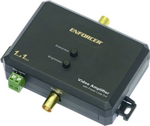 Seco-Larm VA-2101B-WQ ENFORCER Video Amplifier; Transmits up to 3280 ft. (1000 meters); 1 Input, 1 Output; Video amplifier compensates for video loss; Connect to video camera, multiplexer, VCR, DVR, etc.; 10db gain control for video and HF compensation; Compensation for color gain; Wide bandwidth, video gain compensation amplification; UPC 676544009238 (VA2101BWQ VA2101B-WQ VA-2101BWQ) 