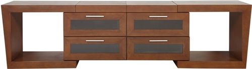 Plateau 758019000084 Model VALENCIA-5187W Enclosed Cabinet Expandable TV Stand, Walnut Finish, Shipped Built, 51'' to 87'' TV Weight Capacity, Superior Modern Styling, Quality wood construction in a stylish walnut finish, 4 Video unit sizes-26'' – 64'' (VALENCIA5187W VALENCIA 5187 VALENCIA-5187 VALENCIA5187 P758019000084)