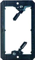 Vanco LV1  Single Gang Low Voltage Wall Bracket; Bracket Type: Single; For Use In Home Theater, Computer Wiring, Telephone And Cable TV Hook-Up; Seats Wall Plates Flush With Mounting Surface; Adjusts To Fit 1/4" To 1" Thick Wallboard, Paneling Or Drywall; Dimensions 5" X 3" X 3"; Weight 0.4 Lb; UPC 741835048705 (VANCOLV1 VANCO-LV1 LV1) 