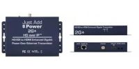 Just and Add Power JUS-VBSHDIP428POE 2G+ SDI PoE Transmitter; Stereo or Multi-channel audio supported; Built-in video wall support; 3D Support; Compliancy: HDCP & RoHS/FCC/CE; Operating Temp: 0-60 &#8304;C / 32-140 &#8304;F; Supported Resolutions: Up to 1080p 50/60 Hz, PC: 1920 x 1200:; Dimensions &: 199 x 32 x 127 mm, 7.8” x 1.2” x 5.0”; Weight: 0.45 kg / 1 lb (VBSHDIP418POE VBS-HDIP-41POE VBSHDIP418POE BTX) 