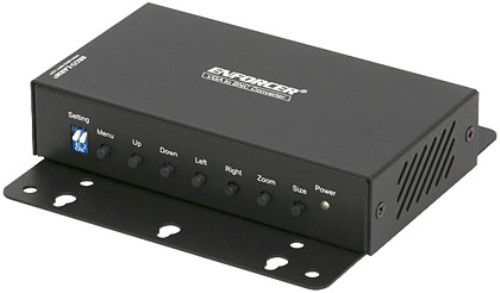 Seco-Larm VC-2VAQ ENFORCER VGA to BNC Converter; Connect a DVR with VGA output to an existing monitor with BNC input; NTSC/PAL Video standards; Auto configure resolution Up to 1024x768 (up to 75Hz); Dual composite video (BNC) and VGA output ports; On-screen display (OSD) for image adjustments including size, brightness, contrast, hue, saturation, sharpness, and more (VC2VAQ VC 2VAQ VC2-VAQ) 
