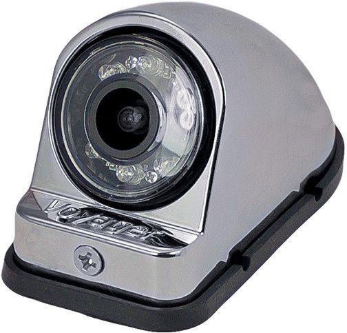 Voyager VCMS50LCM Left Side Color CMOS IR LED Camera with Low Light Assist, Chrome, 1/4