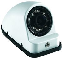 Voyager VCMS50LWT Color CMOS IR LED Camera, White Housing; For the vehicle's left side; Works with multi-camera Voyager monitors; Delivers real time images of the vehicle's surroundings that aid drivers in changing lanes, merging, and making wide turns; 1/4" Sensor; IR LED Low Light Enhancement; Built-in Microphone; NTSC Video Output Signal Format (VCMS-50LWT VCM-S50LWT VCMS50LW VCMS50L VCMS 50LWT) 