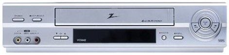 Zenith VCS442 VHS VCR, 4 Head 19 Micron Heads, Hi-Fi Stereo , Auto clock setting and auto head cleaning,  3-second backup time for system settings (VCS-442    VCS  442)