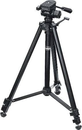 Sony VCT-R640 Remote Control Tripod, Black, Works with camcorders and Digital still cameras, Camera plate for easy attachment and detachment of camera, Maximum dimensions height approx. 56.73