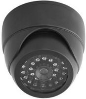 Seco-Larm VD-20BN Dummy Ball-Mount Dome Camera with Flashing LED; Incorporates a realistic camera module with flashing battery-powered LED to give it an authentic look; Requires two AA batteries (not included); Constructed of strong ABS plastic; UPC 676544011675 (VD20BN VD 20BN VD20-BN)  