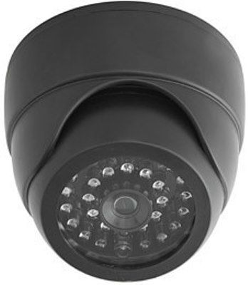 Seco-Larm VD-20BN Dummy Ball-Mount Dome Camera with Flashing LED; Incorporates a realistic camera module with flashing battery-powered LED to give it an authentic look; Requires two AA batteries (not included); Constructed of strong ABS plastic; UPC 676544011675 (VD20BN VD 20BN VD20-BN) 