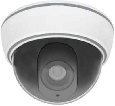 Seco-Larm VD-20BNA Dummy Dome Camera with Flashing LED; Incorporates a realistic camera module with flashing battery-powered LED to give it an authentic look; Requires two AA batteries (not included); Constructed of strong ABS plastic (VD20BNA VD 20BNA VD20-BNA) 
