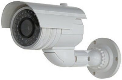 Seco-Larm VD-30BNA Dummy Bullet Camera with Flashing LED; Incorporates a realistic camera module with a single battery-powered flashing LED (Batteries not included) to give it an authentic look; Constructed of strong ABS plastic; UPC 676544013228 (VD30BNA VD 30BNA VD-30-BNA) 