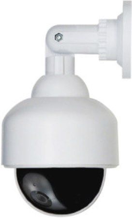 Seco-Larm VD-40BNA Dummy Mini PTZ Speed Dome Camera with Flashing LED; Incorporates a realistic Dummy Mini PTZ Speed Dome camera module with a single battery-powered flashing LED (Batteries not included) to give it an authentic look; Constructed of strong ABS plastic (VD40BNA VD 40BNA VD-40-BNA) 