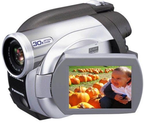 Panasonic VDR-D200 Remanufactured DIGA DVD Palmcorder MultiCam Camcorder with 30x Optical Zoom, 1000x Digital Zoom, Built-in LED Light & SD Memory Card Slot, USB 2.0 High-speed connection, 2.5 LCD Monitor (approx. 105 K pixels) (VDRD200 VDR D200 VD-RD200 VDRD-200 VDR-D20)