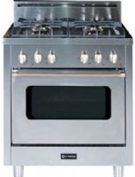 Verona VEFSGG30SS Pro-Style 30” Single Oven Gas Range, Stainless Steel, 3 cu. ft. Primary Oven Capacity, Porcelainized cast-iron grates and locking caps, Chrome knobs and handle, Electronic ignition and re-ignition, 4 Sealed gas burners ((3) 12000 btu/hr and (1) 7000 btu/hr), Flame failure safety device in oven, Turbo convection oven (VE-FSGG30SS VEF-SGG30SS VEFS-GG30SS VEFSGG 30SS) 