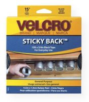 Velcro V90081 Sticky Back Tape; Built-in dispensers; Complete flexibility provides exact length for each project; Black, 15' x .75" wide; Shipping Weight 0.38 lb; Shipping Dimensions 7.25 x 3.00 x 0.12 in; UPC 075967900816 (VELCROV90081 VELCRO-V90081 STICKY-BACK-V90081 VELCRO) 